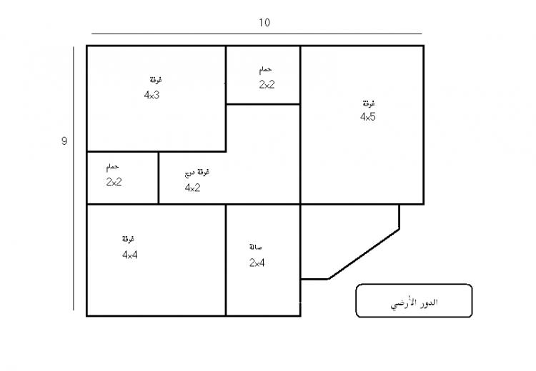 شقق صغيرة تصميم منزل 70 متر واجهة واحدة - algondola